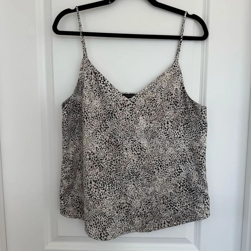 DYNAMITE | Leopard Print Spaghetti Strap Top